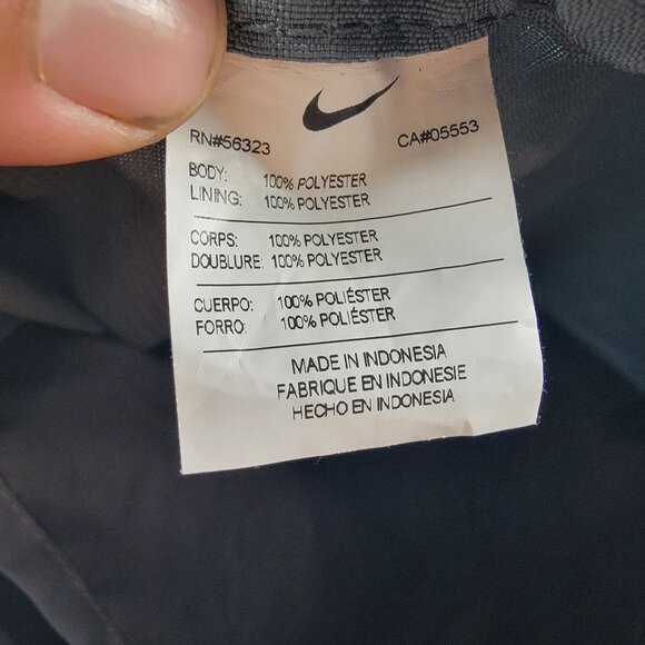 Nike DM Beach Volleyball Gray Drawstring Backpack Lightweight Gym Travel Casual - Picture 5 of 7